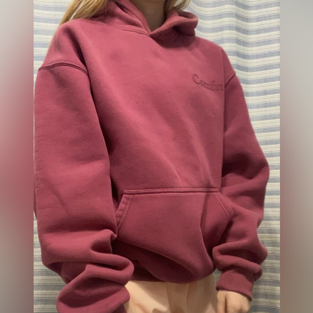 Pink Comfrt Minimalist Oversized Hoodie